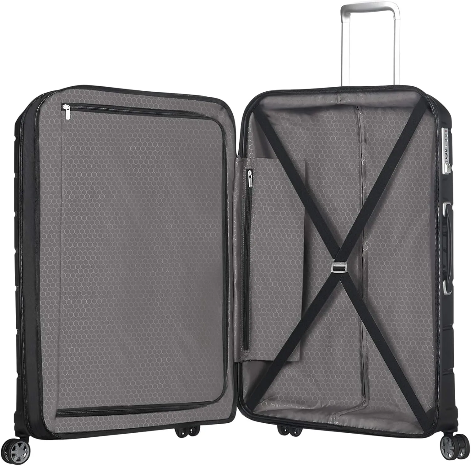 SAMSONITE Flux - Spinner 68/25 Expandable Hand Luggage, 68 cm, 95 liters, Black