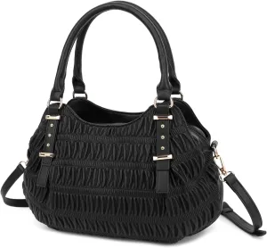 Scarleton Quilted Crossbody Bags for Women Vegan Leather Purses Small Shoulder Handbags with Chain Strap, H1048