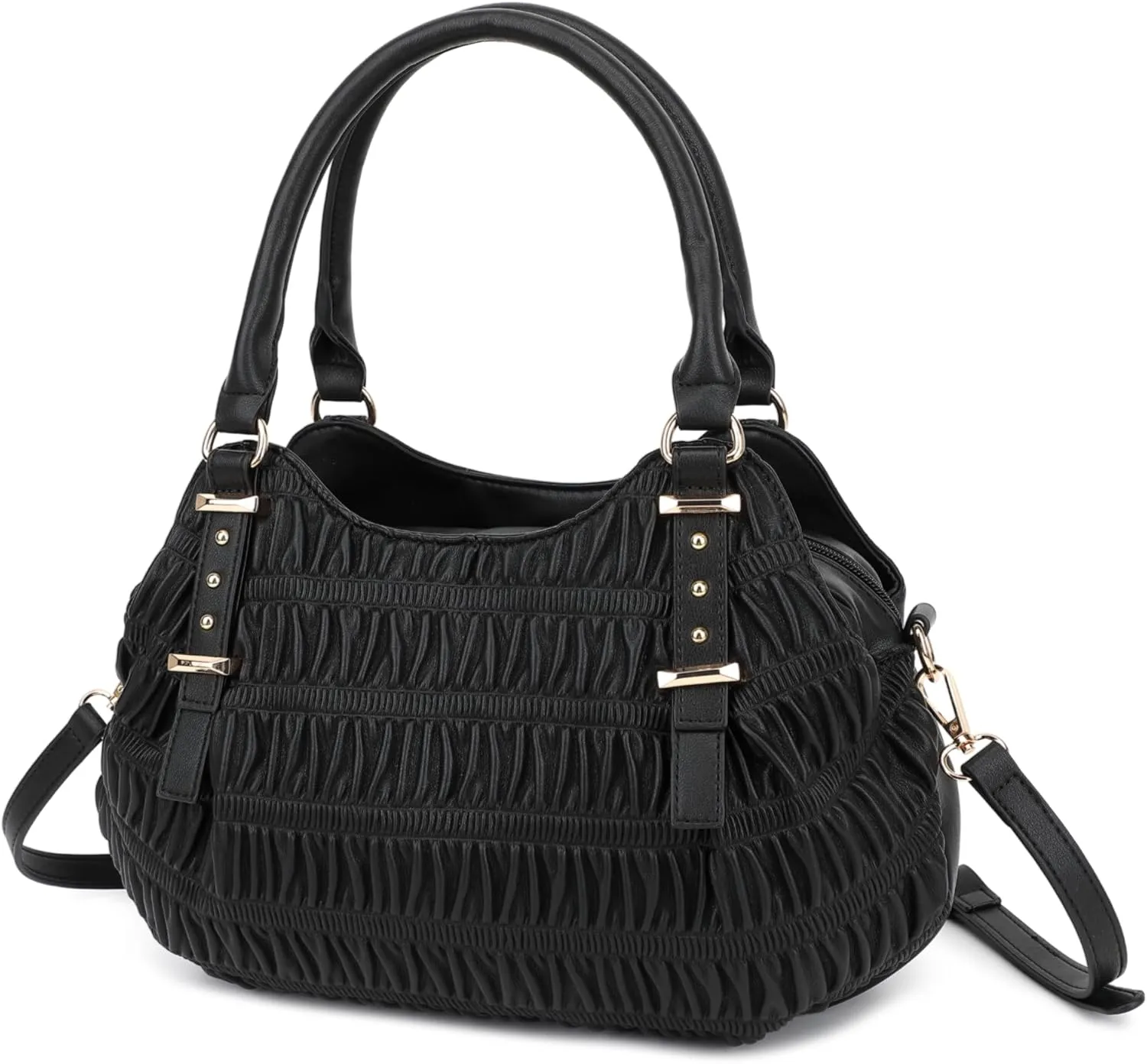Scarleton Quilted Crossbody Bags for Women Vegan Leather Purses Small Shoulder Handbags with Chain Strap, H1048