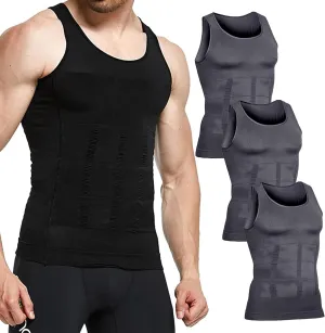 Shaper Vest Men Shaperluv Tank 2.0 Mens Sleeveless Slimming Undershirts Tummy Control and Body Shaper Tank Top