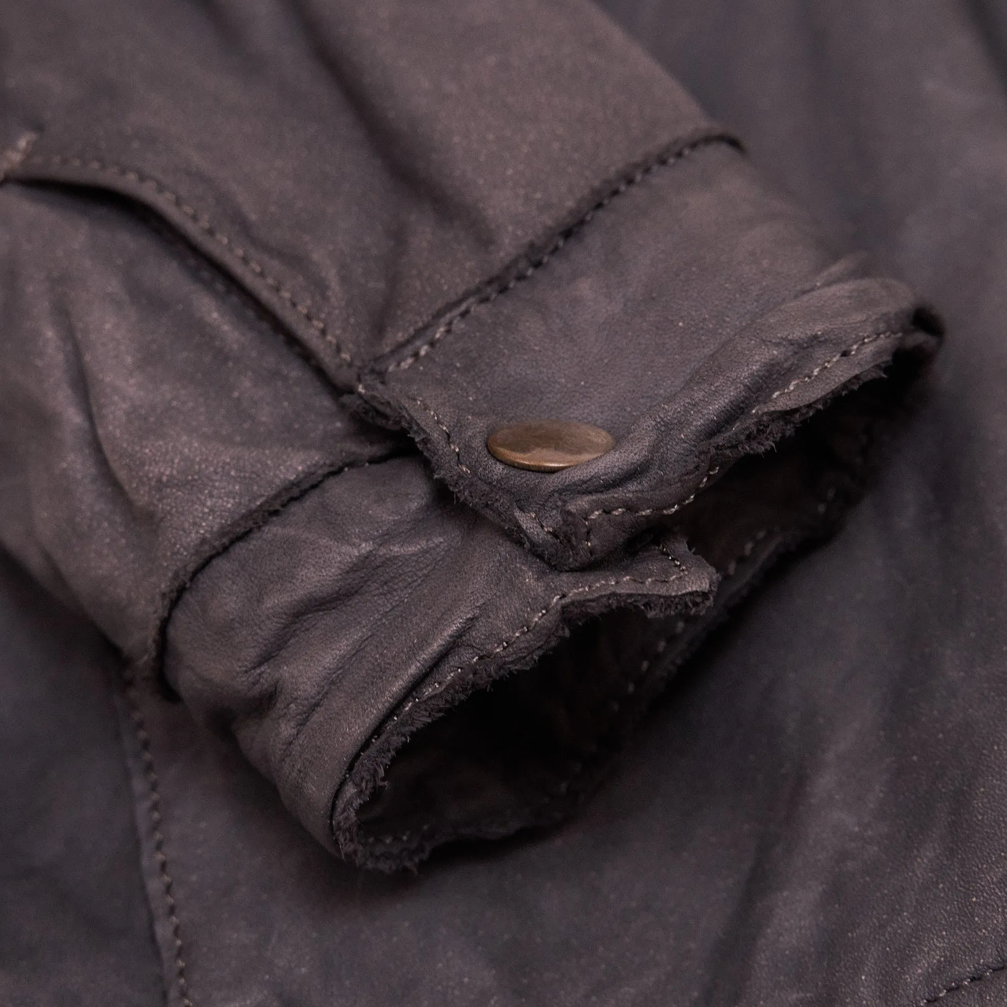 Sisii Ladies Japan Leather M-65 Short Parka