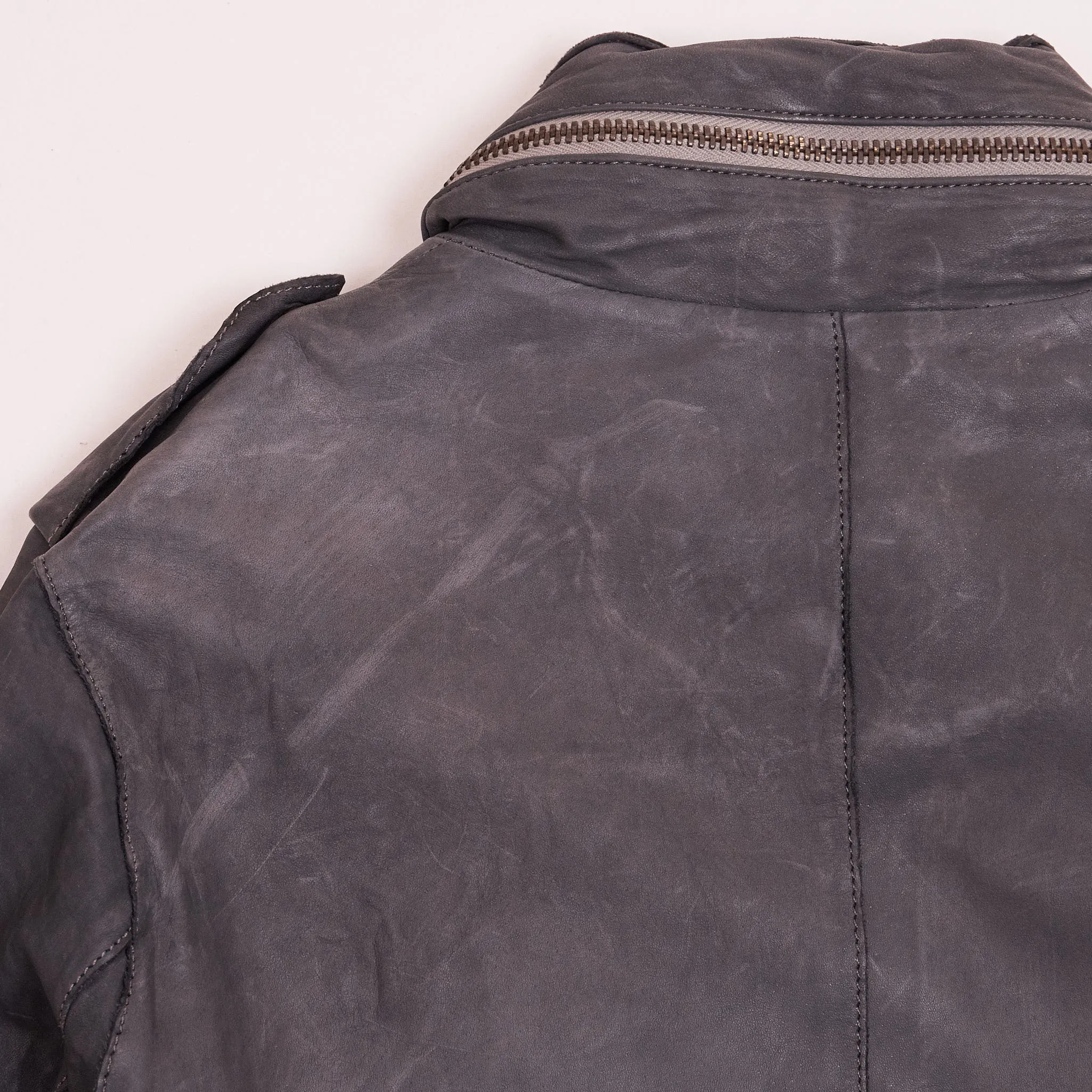 Sisii Ladies Japan Leather M-65 Short Parka