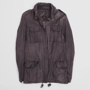 Sisii Ladies Japan Leather M-65 Short Parka