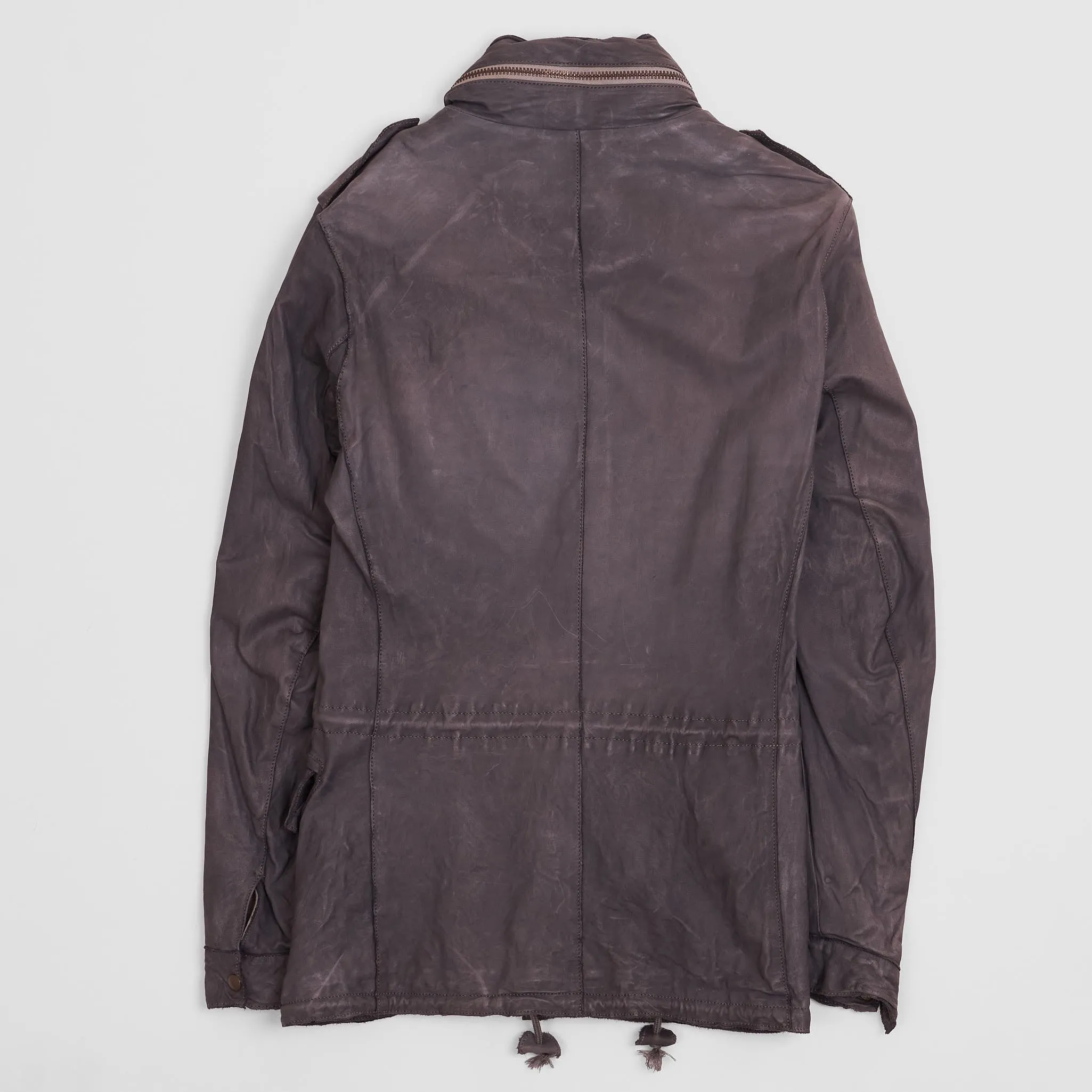 Sisii Ladies Japan Leather M-65 Short Parka