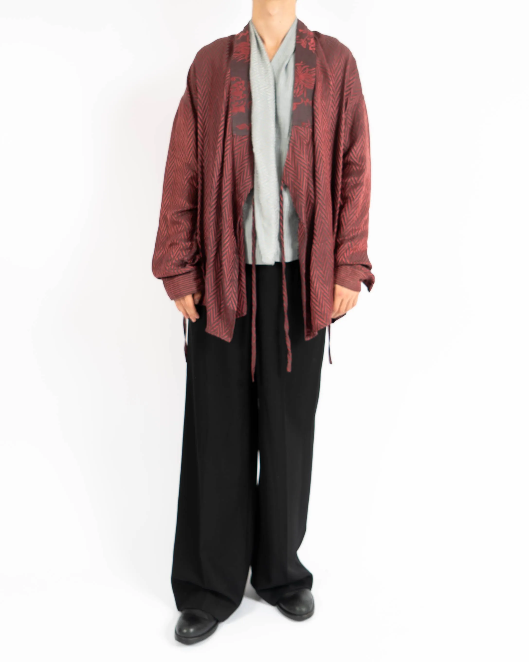 SS15 Chevron Jacquard Kimono Shirt