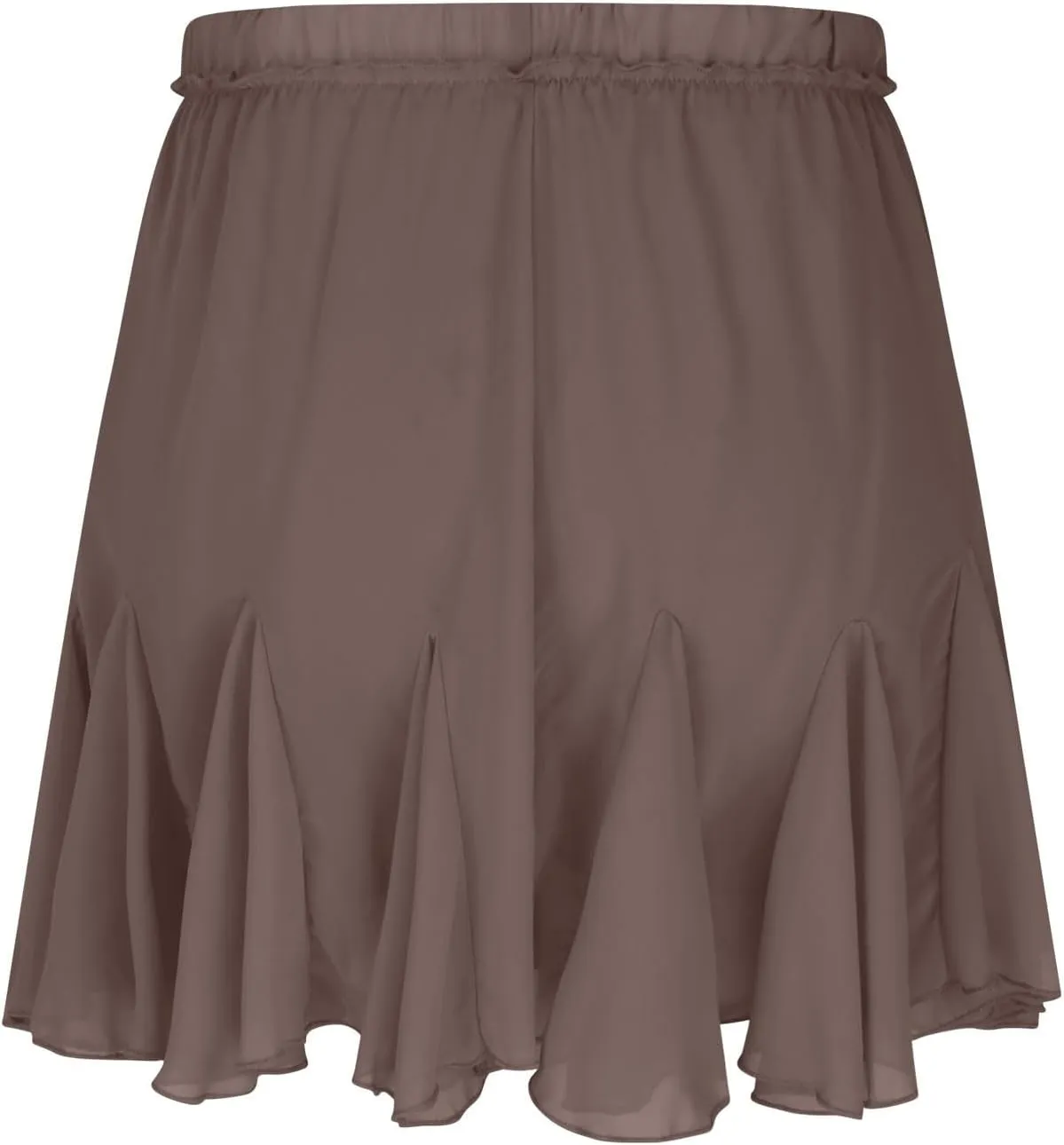 TANGNADE Women Flowy Skirt Summer Dressy Casual Boho Ruffle Mini Skirts Pleated High Waist Cute Skorts Trendy Clothes