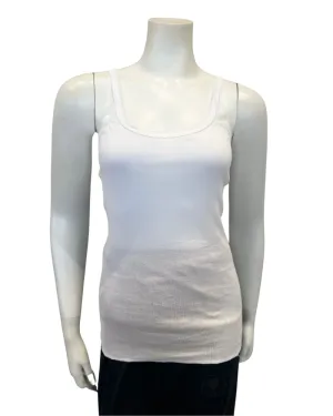 Teri White Cotton Sleeveless Camisole Undershirt