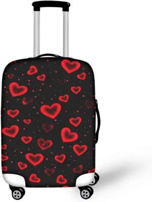TODIYADDU Bubble Heart Travel Thicken Elastic Color Luggage Suitcase Protective Cover, Apply to 18-32inch Cases, Travel Accessories, Daily Tools, Holiday Present for Father Mother, L