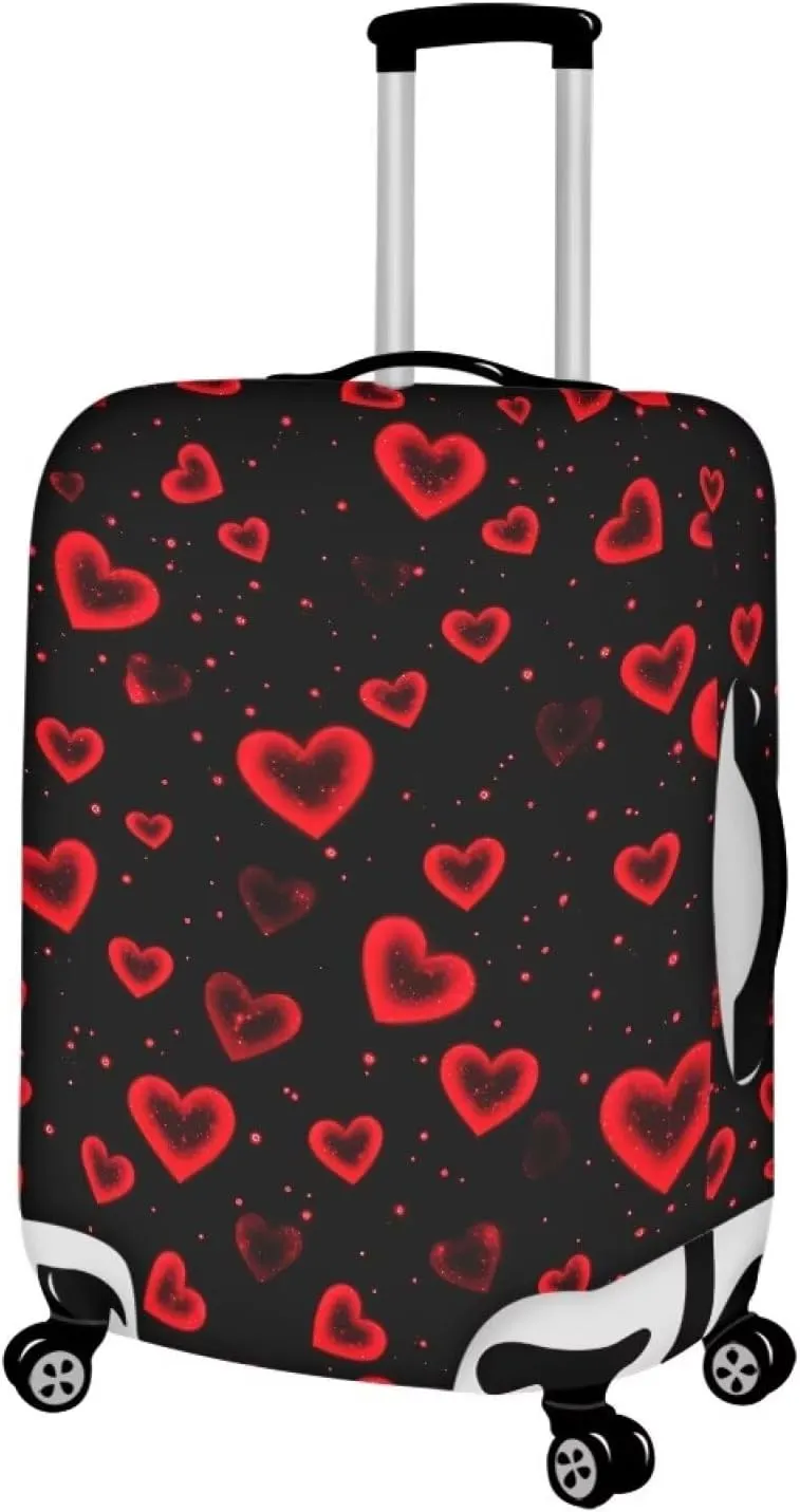 TODIYADDU Bubble Heart Travel Thicken Elastic Color Luggage Suitcase Protective Cover, Apply to 18-32inch Cases, Travel Accessories, Daily Tools, Holiday Present for Father Mother, L