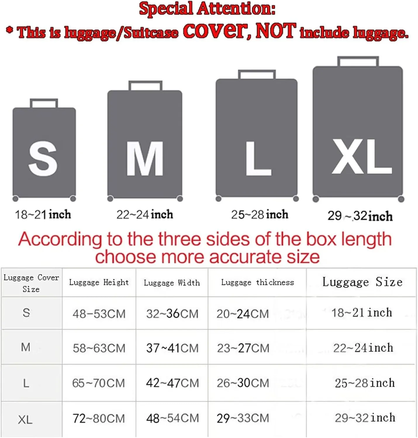 TODIYADDU Candy Heart Suitcase Cover Customized Design Your Name And Number Washable Resilient Travel Luggage Protector Suitable for Women Men Holiday Trips, S