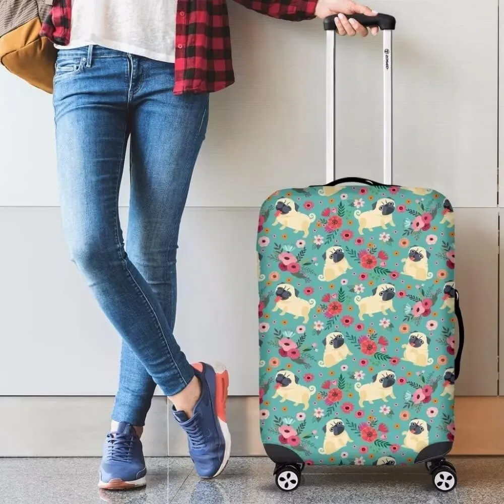 TODIYADDU Line Big Rose Trolley Case Protective Covers All-inclusive Model Stretchable Scratch-resistant Luggage Cover for Travel Box Reusable Dust Cover for Luggage, S