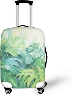 TODIYADDU Tropical Palm Leaves Luggage Cover Protector Trendy Portable Custom Luggage Cover for Women Men Washable Suitcase Protector Luggage Protective Cover Accessories Holiday Gifts, L