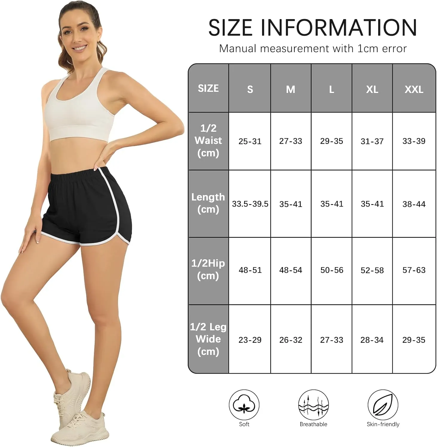 URATOT 4 Pack Women's Cotton Dance Yoga Sports Short Summer Running Athletic Pant Waistband Loose Shorts for Women