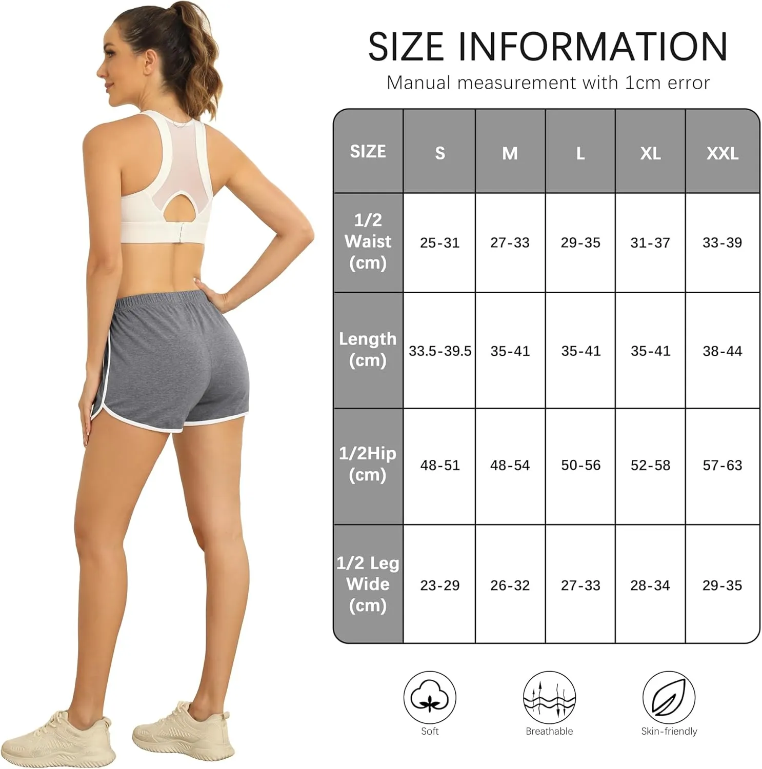 URATOT 4 Pack Women's Cotton Dance Yoga Sports Short Summer Running Athletic Pant Waistband Loose Shorts for Women