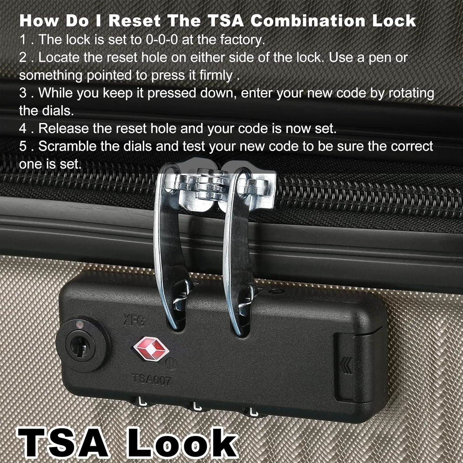 VANELC 3 Piece Luggage Sets with TSA Lock ABS, Durable Luggage Set, Lightweight Suitcase with Hooks, Spinner Wheels, Cross Stripe Luggage Sets 20in/24in/28in (Champagne, 3PCS)