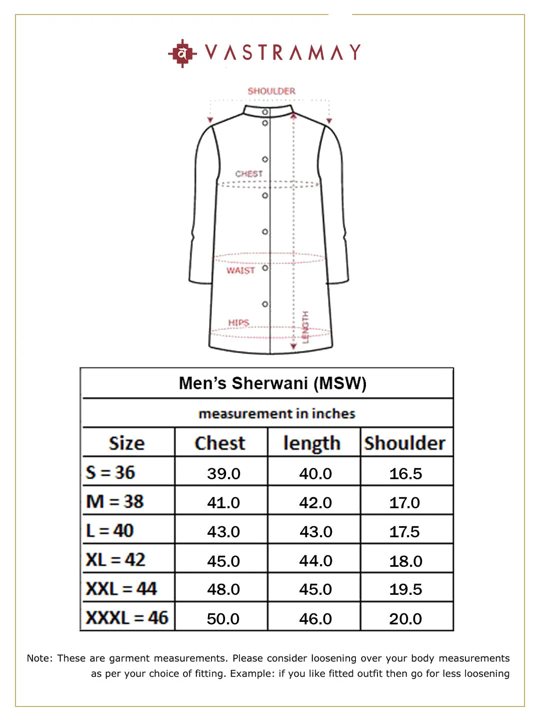 VASTRAMAY Grey Leaf Motif Jacquard Sherwani