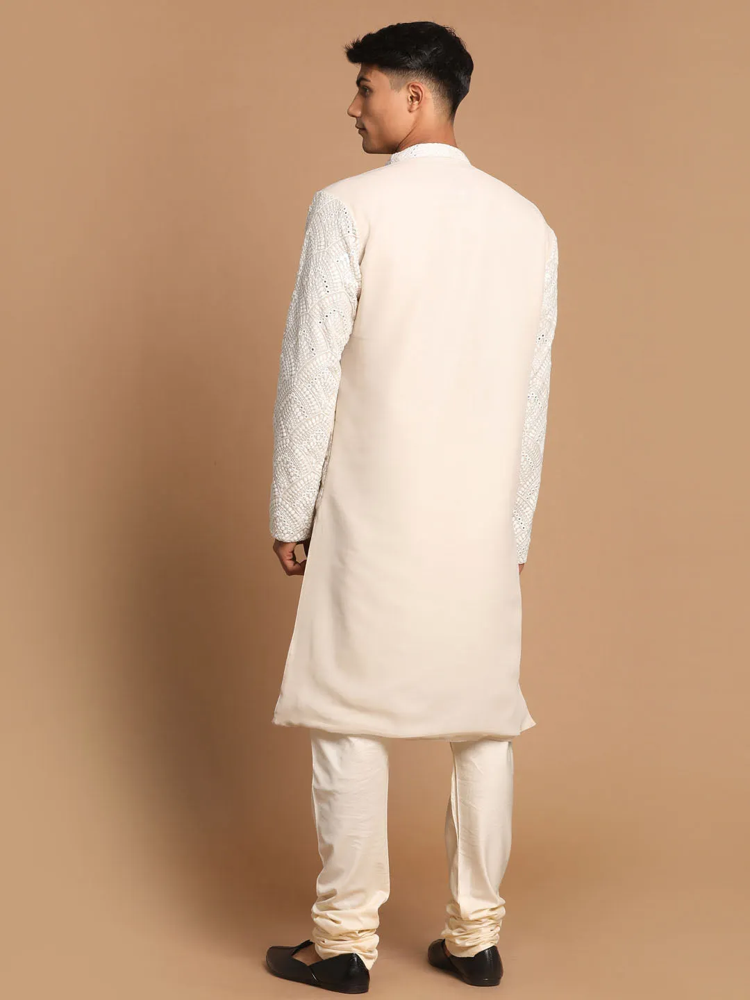 Vastramay Grey Mirror Kurta Pyjama Set
