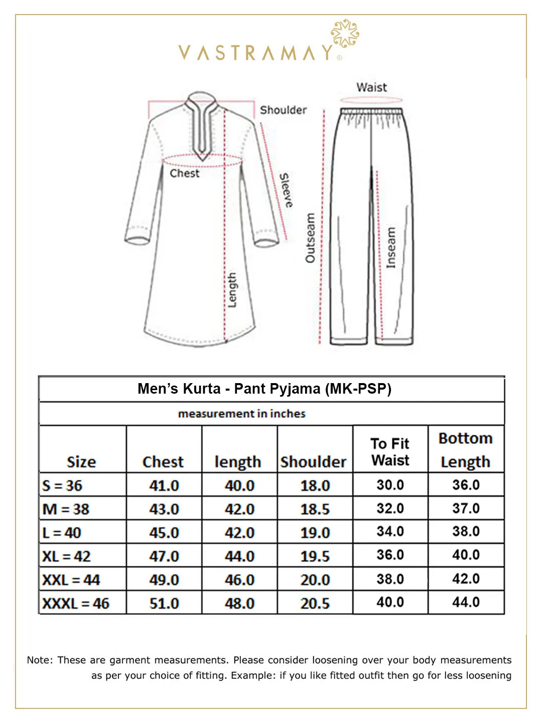 VASTRAMAY Men's Navy Blue Patola Kurta Set