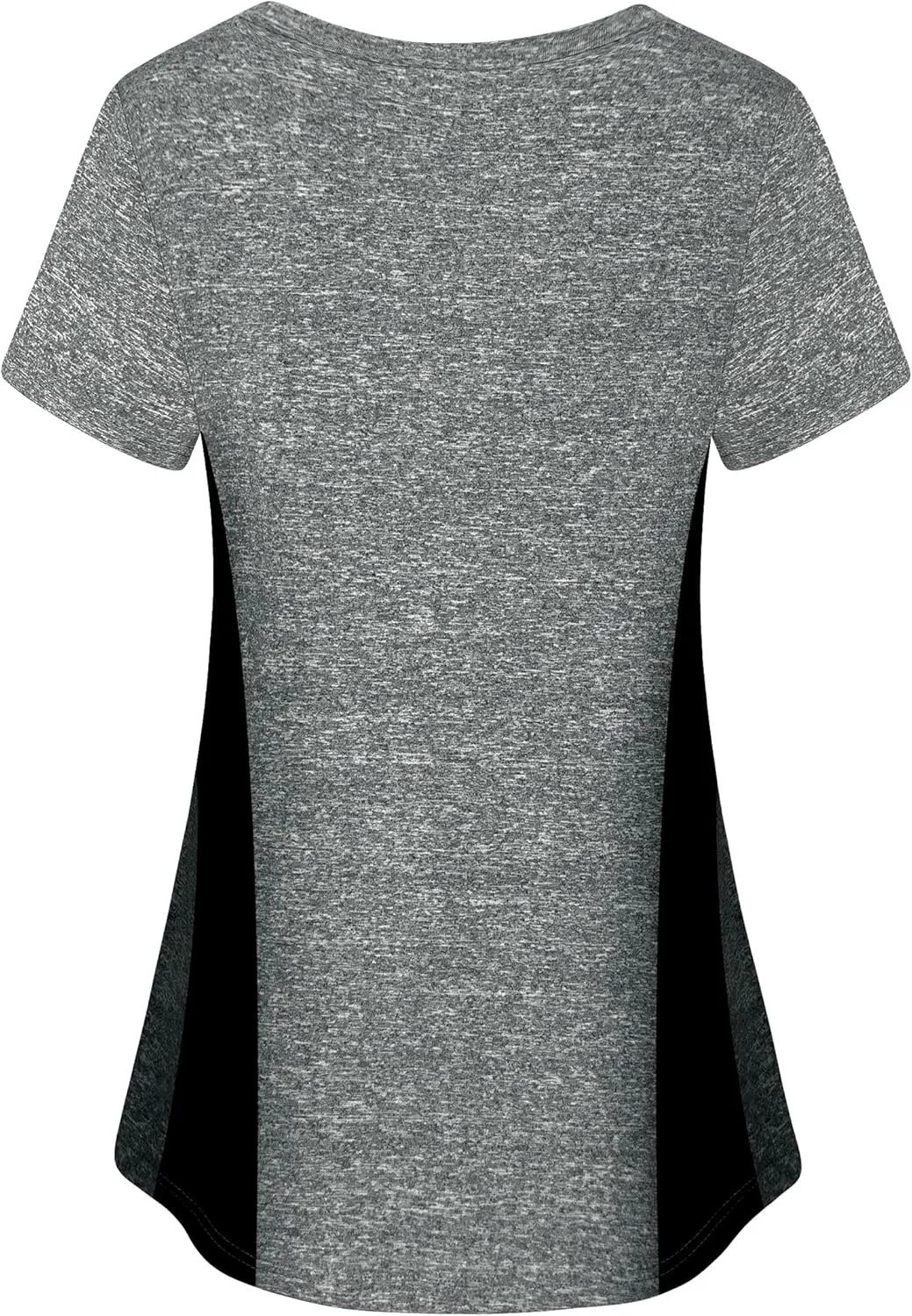Women's Short Sleeve Round Neck Loose Fitting Athletic Yoga Shirt