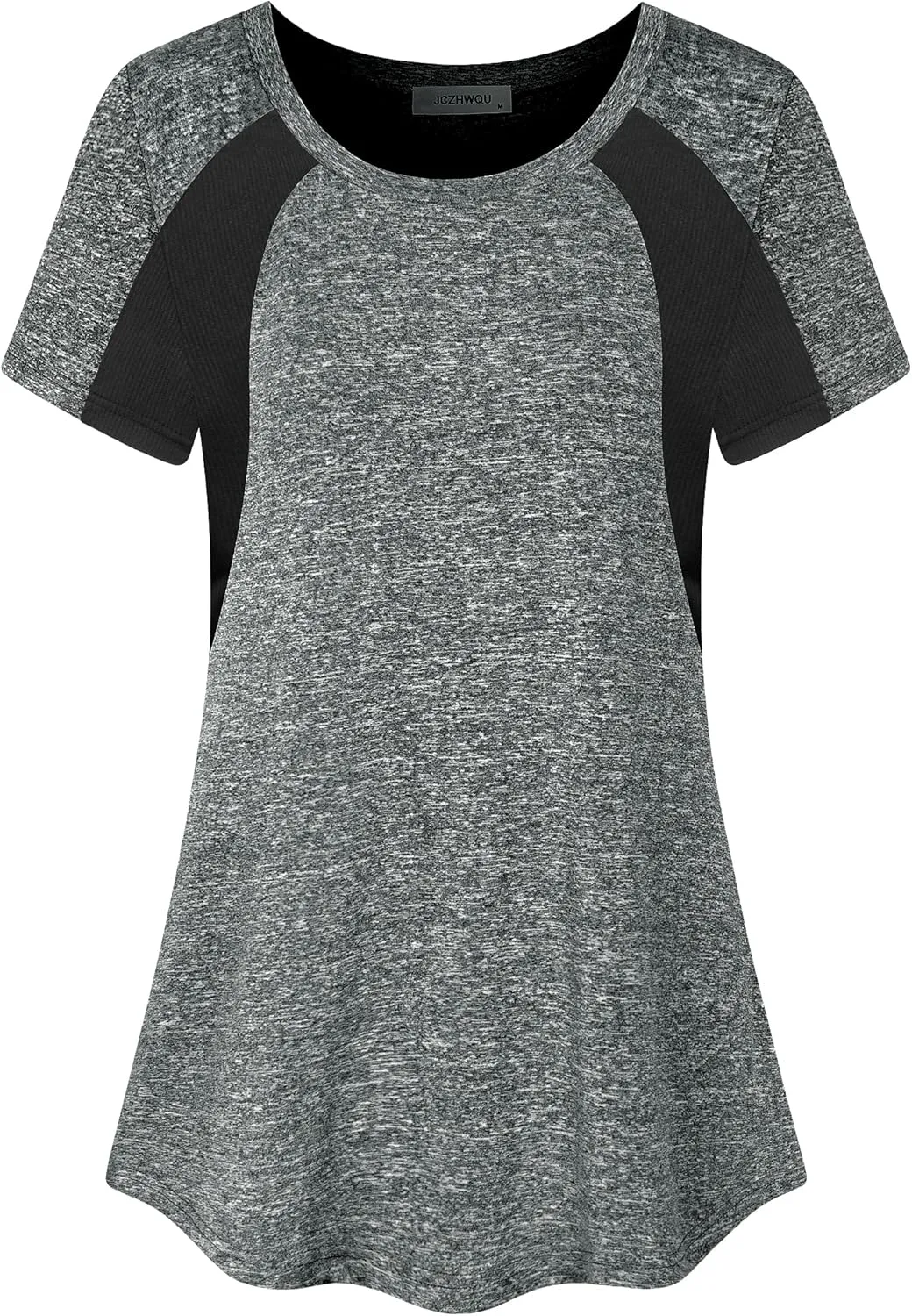 Women's Short Sleeve Round Neck Loose Fitting Athletic Yoga Shirt